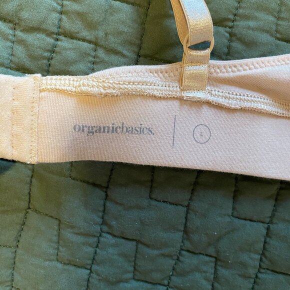 Organic Basics Triangle Bra – Tan | Size  Large - Picture 4 of 4